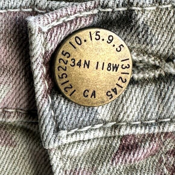 Current Elliott The Stiletto Army Green Navajo Jeans Pant - Picture 5 of 9